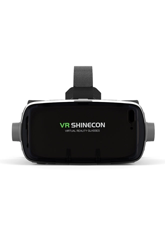 VR SHINECON نظارات الواقع الافتراضي الكلاسيكية VR SHINECON الجيل التاسع + وحدة التحكم سماعة رأس الواقع الافتراضي نظارات 3D للأفلام وألعاب الفيديو، متوافقة مع iOS و Android و HarmonyOS، الهواتف الذكية بشاشة من 4.7-6.7 بوصة وظيفة ضبط مسافة بؤرية، سينما IMAX/عرض 360°/ألعاب 3D، خفيفة الوزن، مادة مريحة، تصميم مريح، تصميم تبريد متعدد الزوايا - Image 2